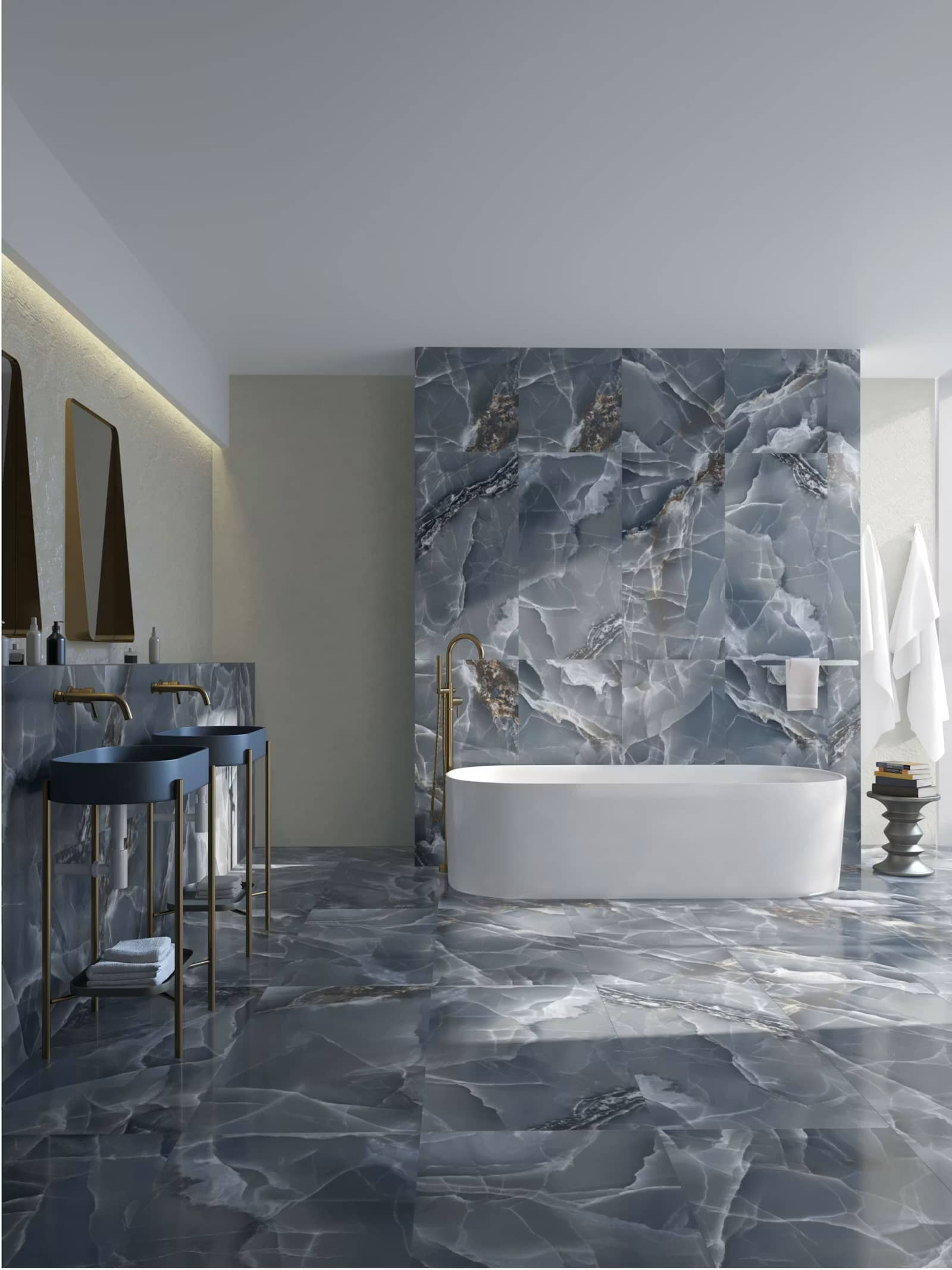 Handmade Clerkenwell zellige wall tile in sage green with glossy uneven glaze